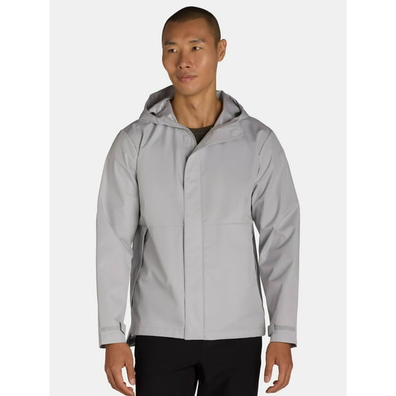 Ozark Trails Men's & Big Men's Hooded Rain Jacket, Sizes S-3XL