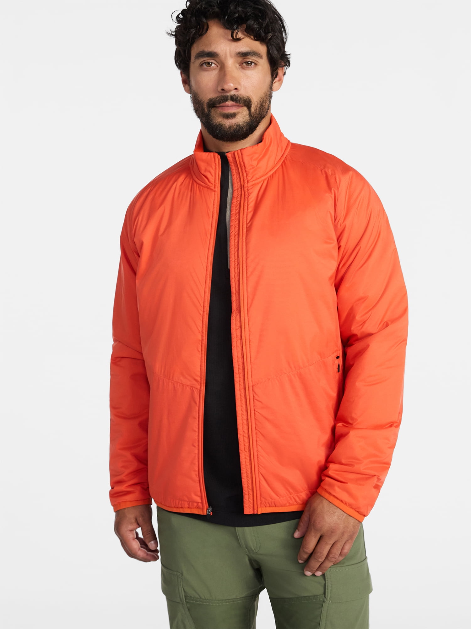 Ozark Trail Men's and Big Men's Light Insulated Nylon Zip Jacket