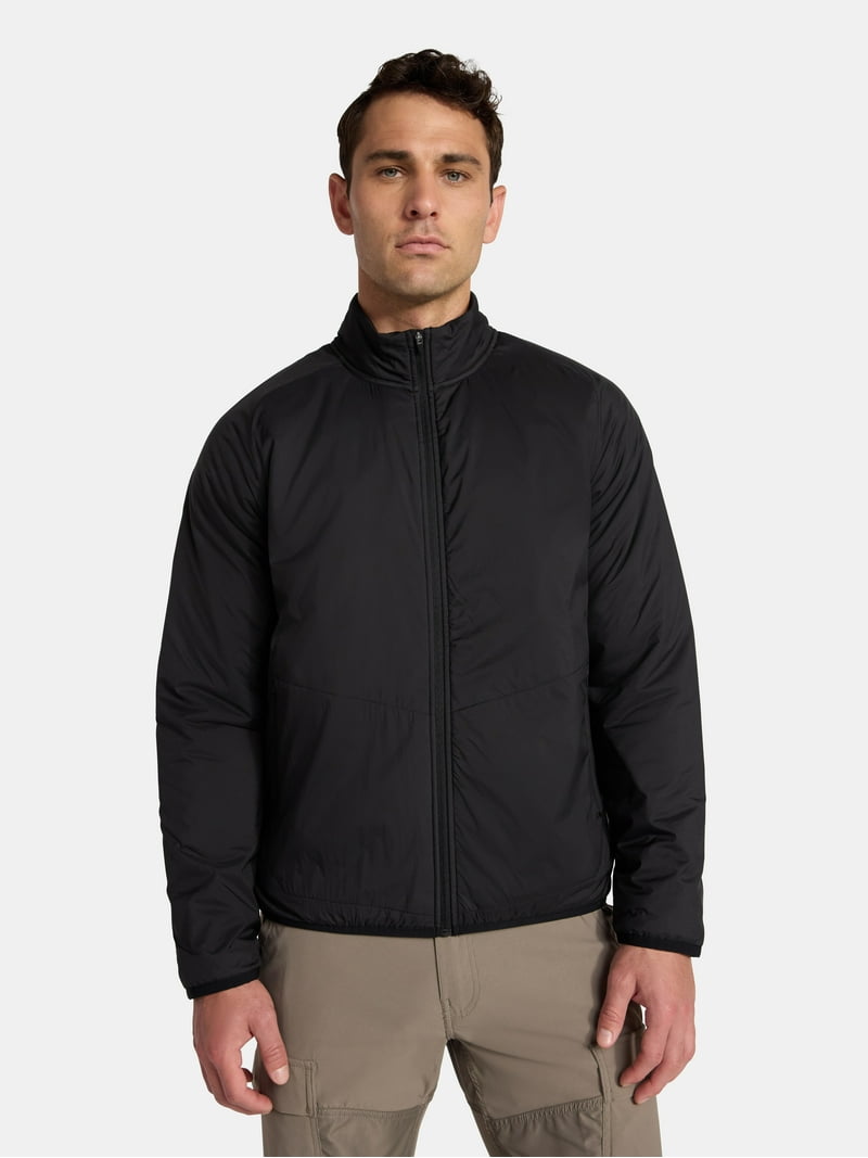 Ozark Trail Men's and Big Men's Light Insulated Nylon Zip Jacket