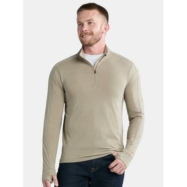 Ozark Trail Men's & Big Men's Merino Wool Blend 1/4 Zip, Sizes S-3XL