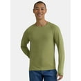 thumbnail image 1 of Ozark Trail Men's & Big Men's Merino Wool Blend Long Sleeve Tee with UPF50+, Sizes S-3XL, 1 of 5