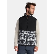 Ozark Trail Men's and Big Men's Mix Media Fleece Vest, Sizes S-3XL