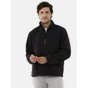 Ozark Trail Men's & Big Men's Mixed Media Fleece Jacket, Sizes S-3XL