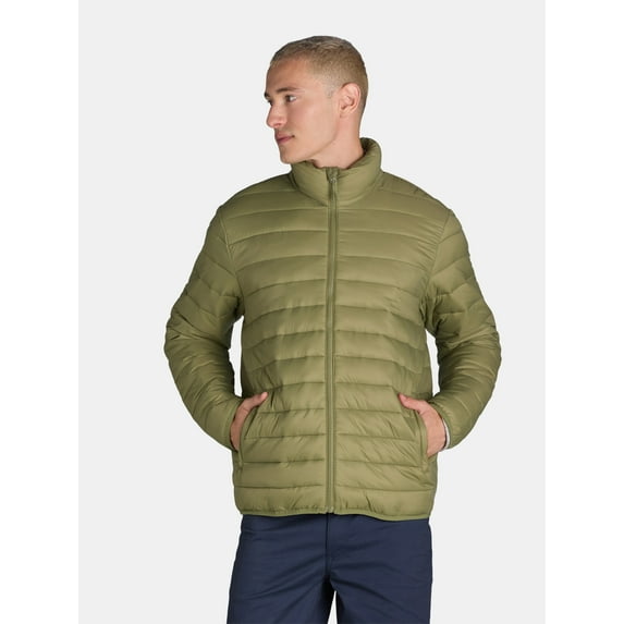 Ozark Trail Men's & Big Men's Puffer Jacket, Sizes S-3XL