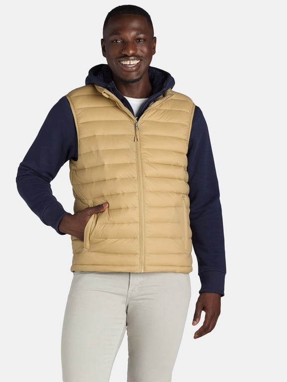 Men's & Big Men's Puffer Vest, Sizes S-3XL
