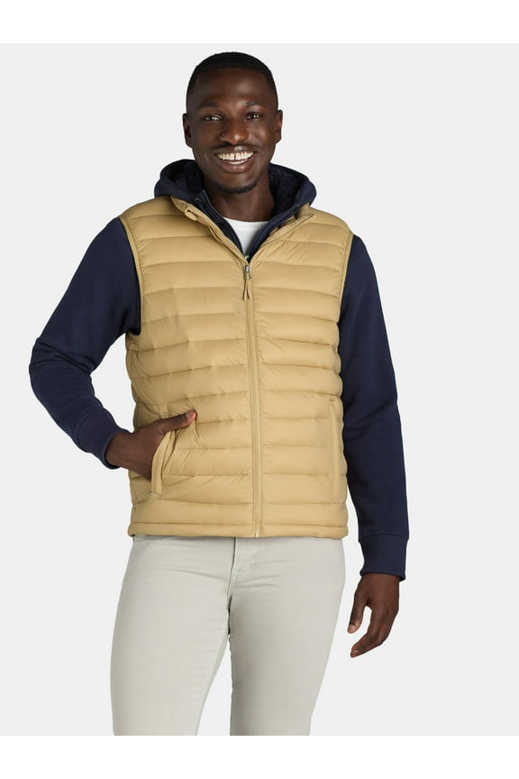 Men's & Big Men's Puffer Vest, Sizes S-3XL