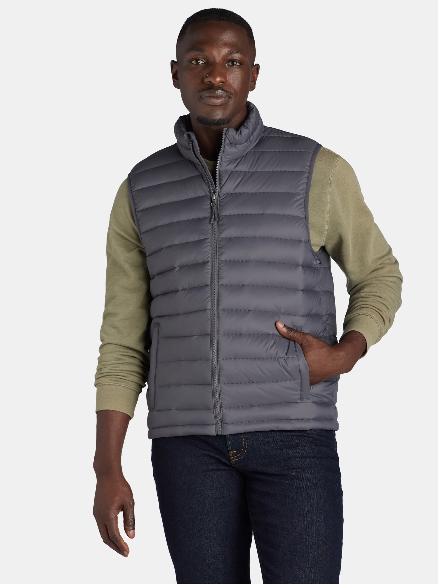 Ozark Trail Men's & Big Men's Puffer Vest, Sizes S-3XL