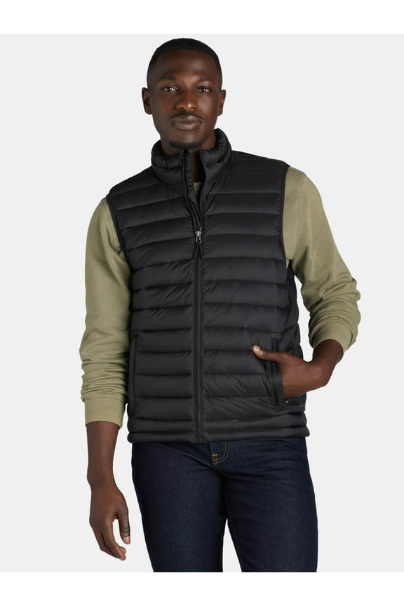 Men's & Big Men's Puffer Vest, Sizes S-3XL