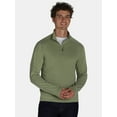 thumbnail image 1 of Ozark Trail Men's & Big Men's Quarter Zip Pullover with Long Sleeves, Sizes S-3XL, 1 of 6