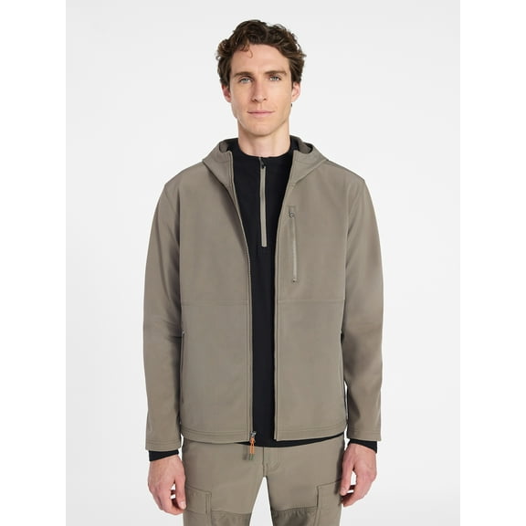 Ozark Trail Men's & Big Men's Softshell Jacket with Hood, Sizes S-3XL