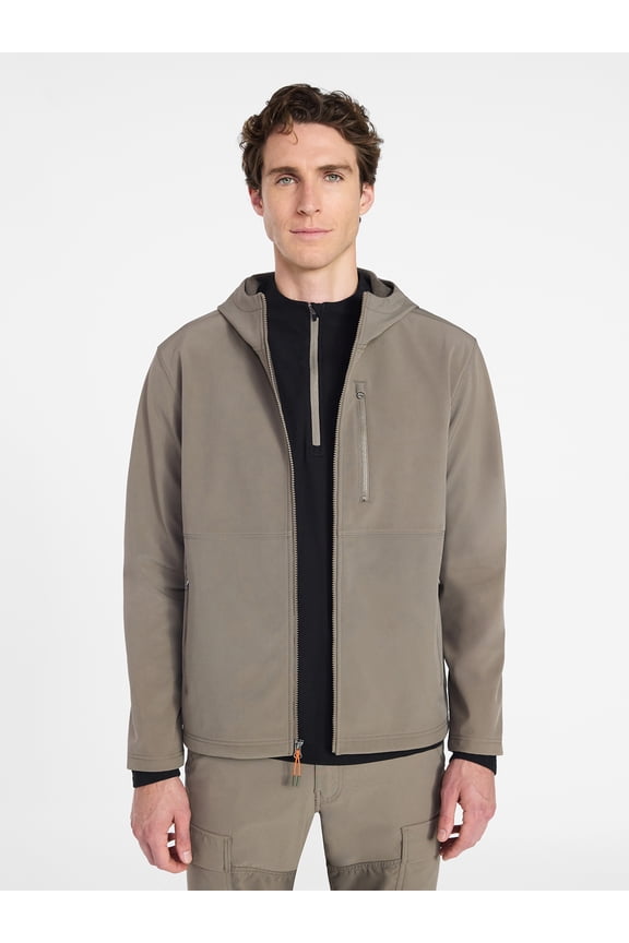 Men's & Big Men's Softshell Jacket with Hood, Sizes S-3XL