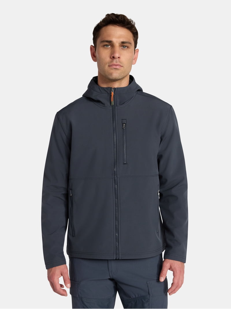 Ozark Trail Men's & Big Men's Softshell Jacket with Hood, Sizes S