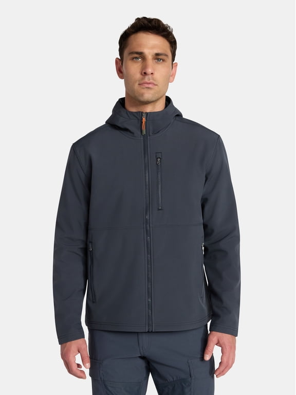 Men's & Big Men's Softshell Jacket with Hood, Sizes S-3XL