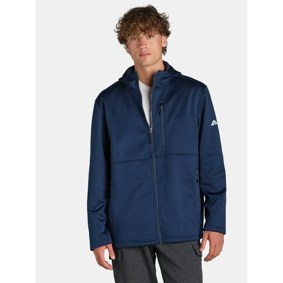 Ozark Trail Men's & Big Men's Softshell Jacket with Hood, Sizes S-3XL