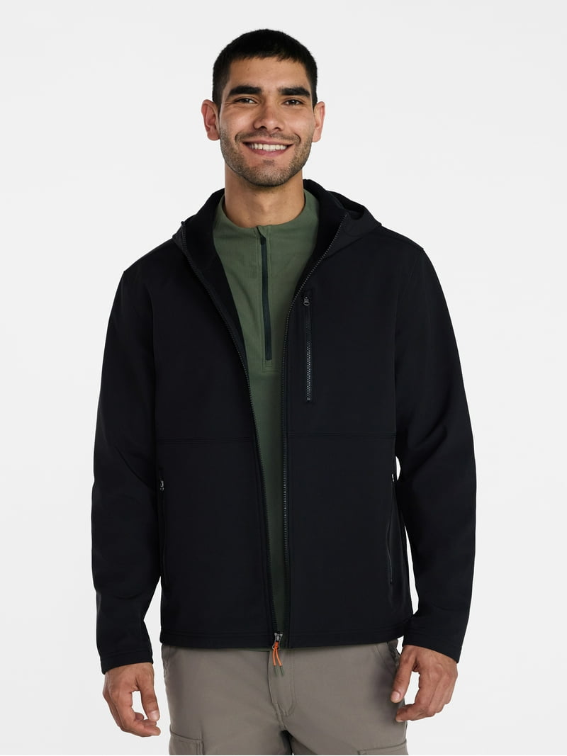 Ozark Trail Men's & Big Men's Softshell Jacket with Hood, Sizes S
