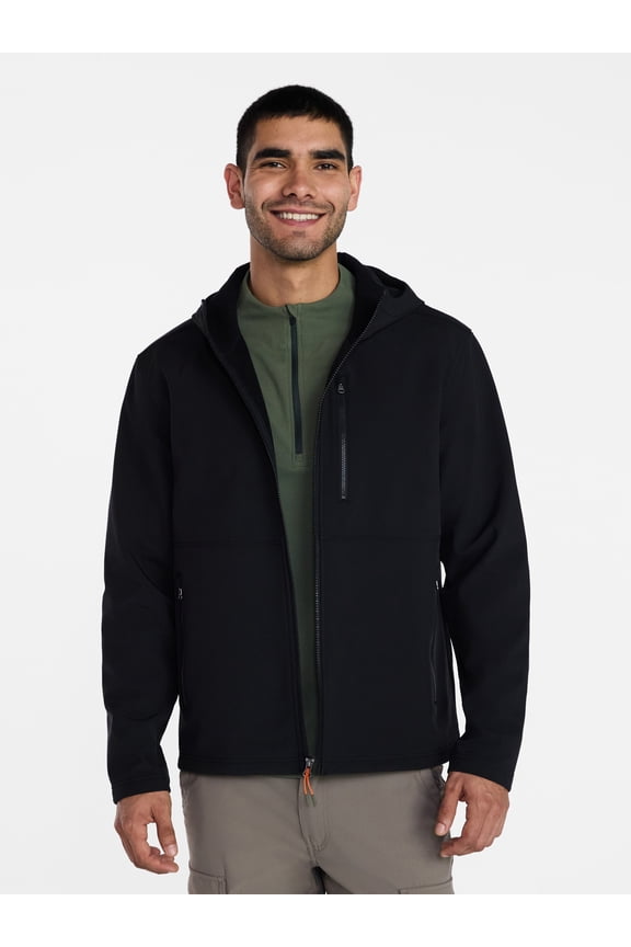 Men's & Big Men's Softshell Jacket with Hood, Sizes S-3XL
