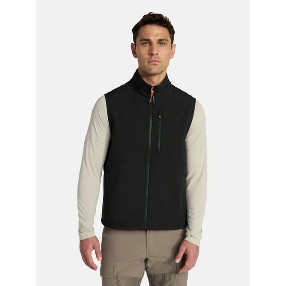 Ozark Trail Men's & Big Men's Softshell Vest, Sizes S-3XL