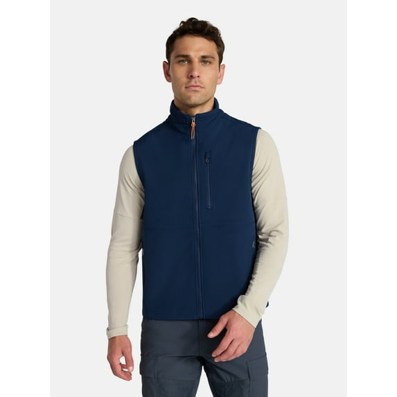 Ozark Trail Men's & Big Men's Softshell Vest, Sizes S-3XL
