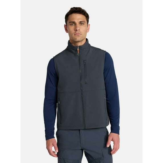 Ozark Trail Men's & Big Men's Softshell Vest, Sizes S-3XL