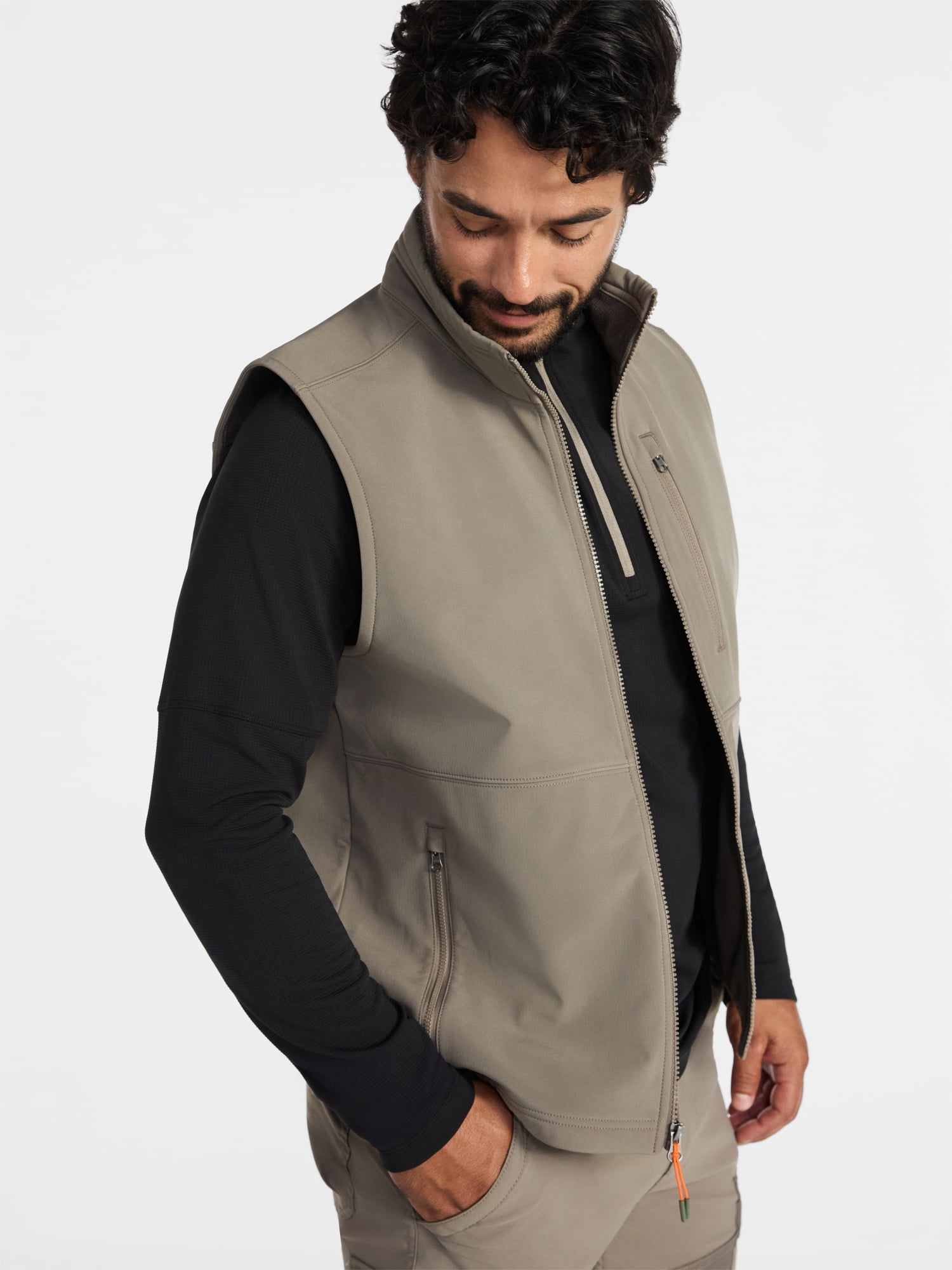 Ozark Trail Men's & Big Men's Softshell Vest, Sizes S-3XL