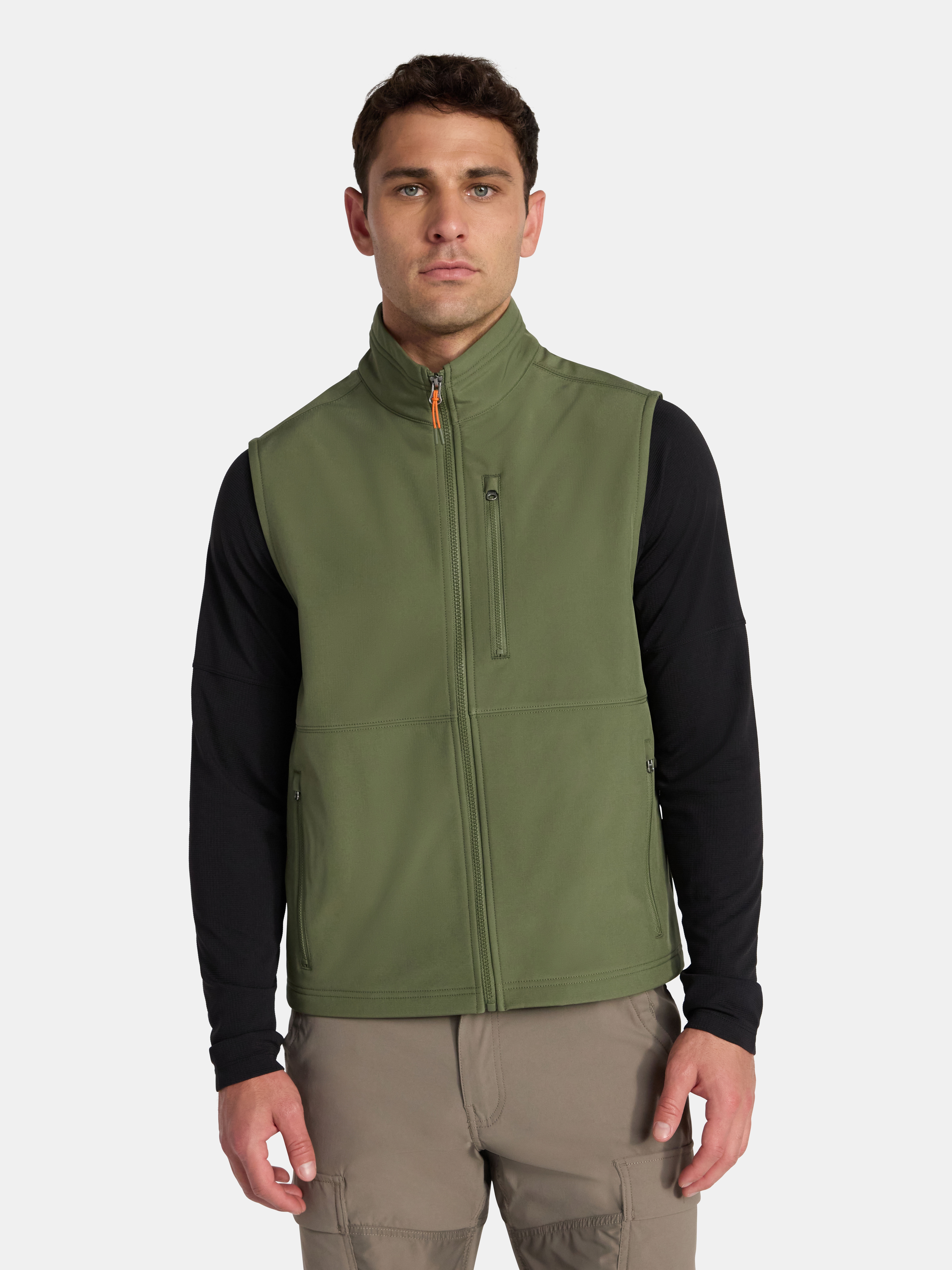 Ozark Trail Men's & Big Men's Softshell Vest, Sizes S-3XL