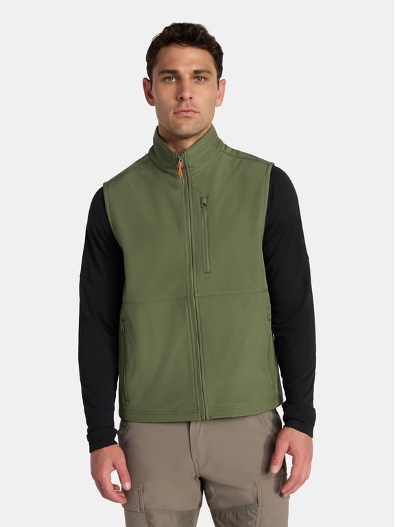 Men's & Big Men's Softshell Vest, Sizes S-3XL
