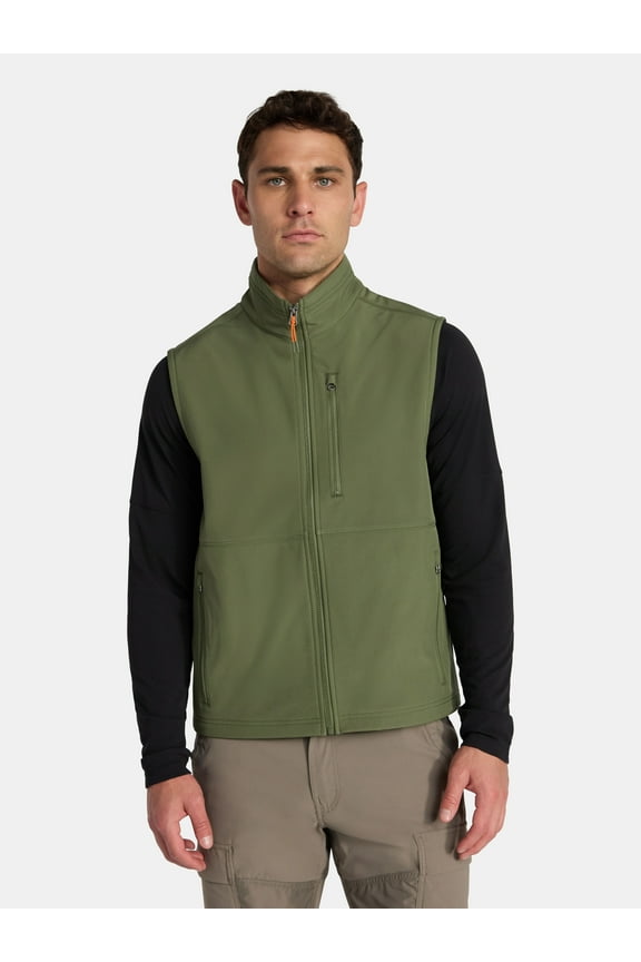 Men's & Big Men's Softshell Vest, Sizes S-3XL