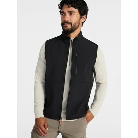 Ozark Trail Men's & Big Men's Softshell Vest, Sizes S-3XL