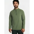 thumbnail image 1 of Ozark Trail Men's and Big Men's Textured Quarter Zip Pullover, Sizes S-3XL, 1 of 5