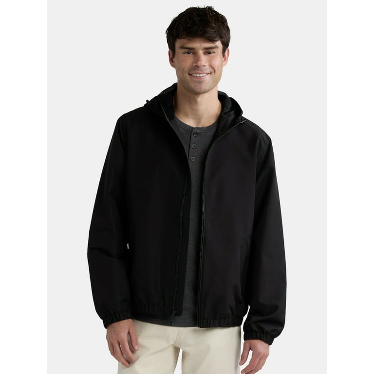 Ozark Trail Men's Windbreaker Jacket with Hood, Sizes S-3XL