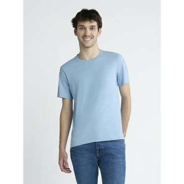 Ozark Trail Men's and Big Men's Wool Blend Tee with Short Sleeves, Sizes S-3XL