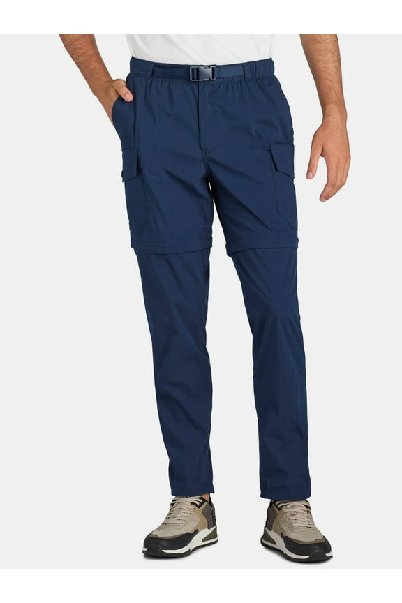 Men's and Big Men's Zip Off Convertible Cargo Pants, Sizes 30-46
