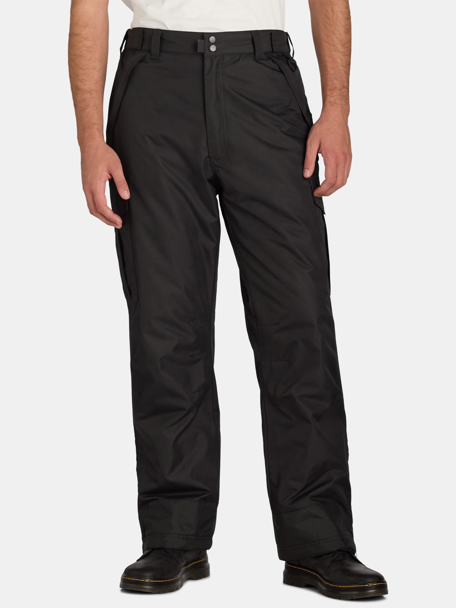 Ozark Trail Men's Cargo Pocket Ski Pants, Sizes S-3XL