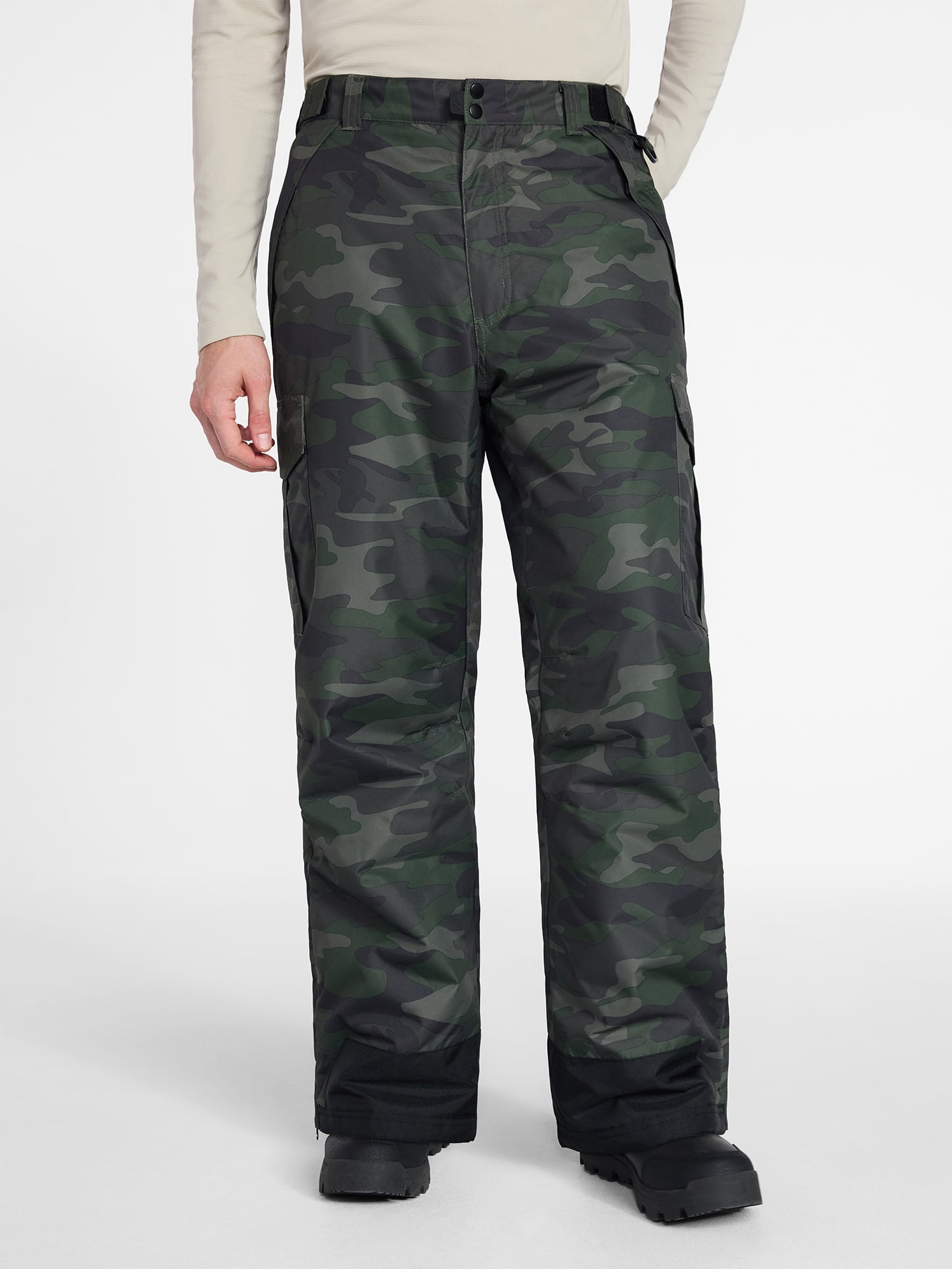 Ozark Trail Men's Cargo Pocket Ski Pants, Sizes S-3X