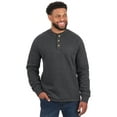 thumbnail image 1 of Ozark Trail Men's Fleece Lined Henley Shirt with Long Sleeves, Sizes S-2XL, 1 of 5