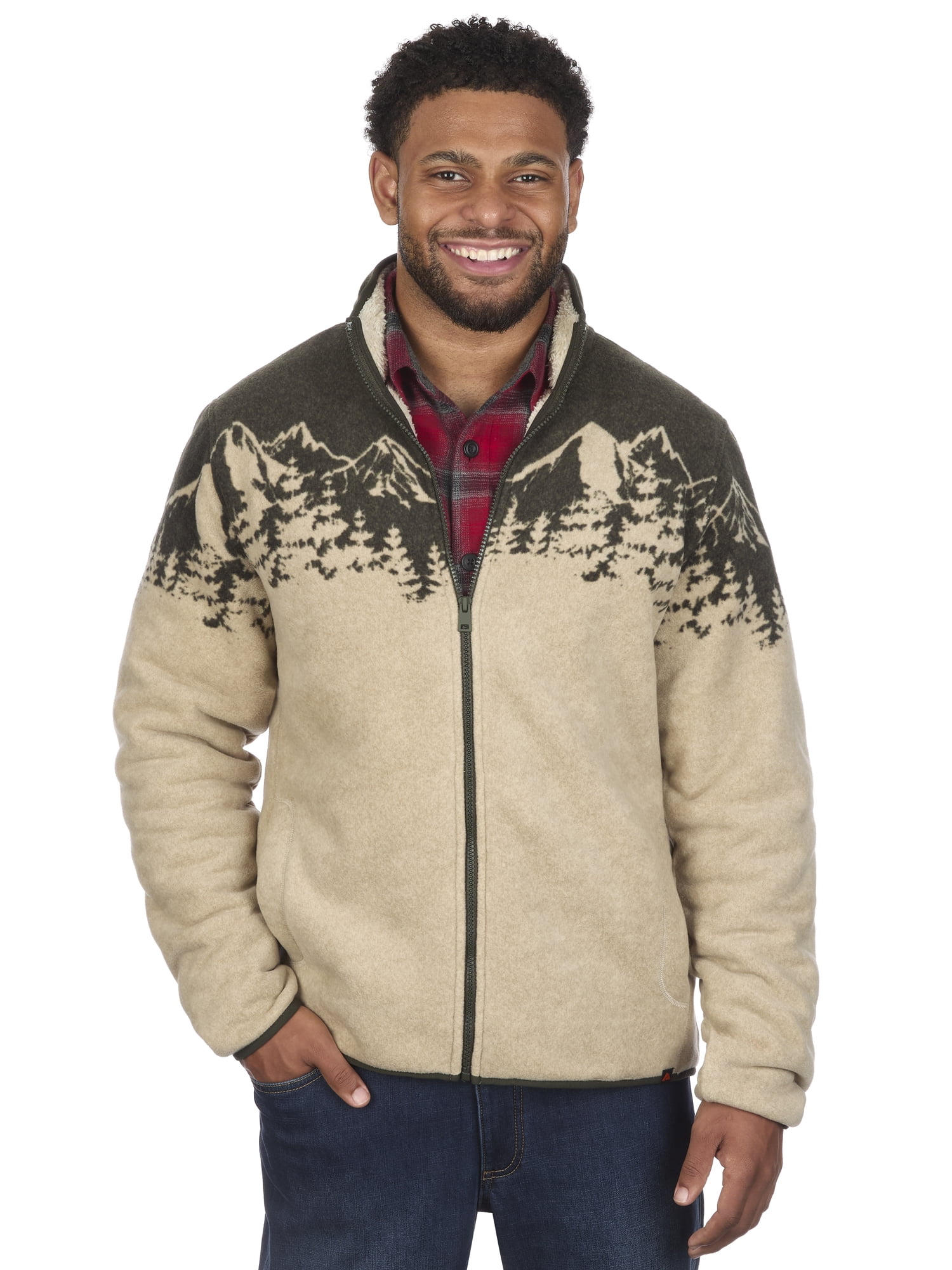 Ozark Trail Men's Fleece Lined Jacket, Sizes S-2XL - Walmart.com Ozark Trail Men's Fleece Lined Jacket, Sizes S-2XL - Walmart.com