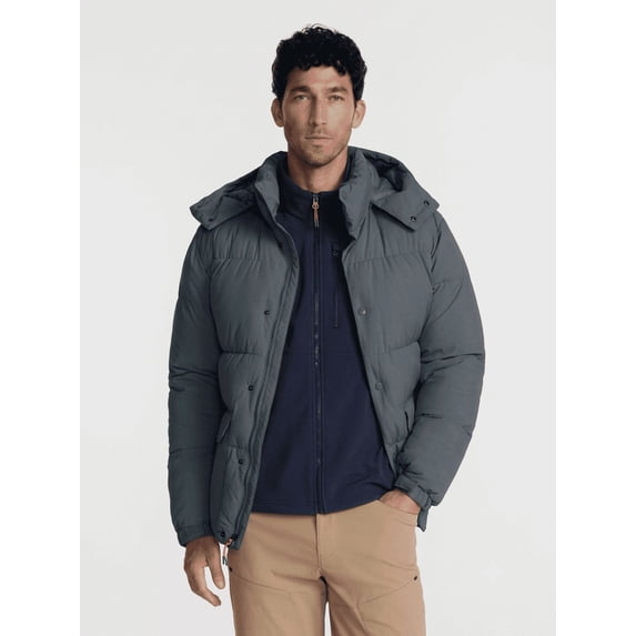 Ozark Trail Men's Hooded Puffer Jacket, Sizes S-3XL