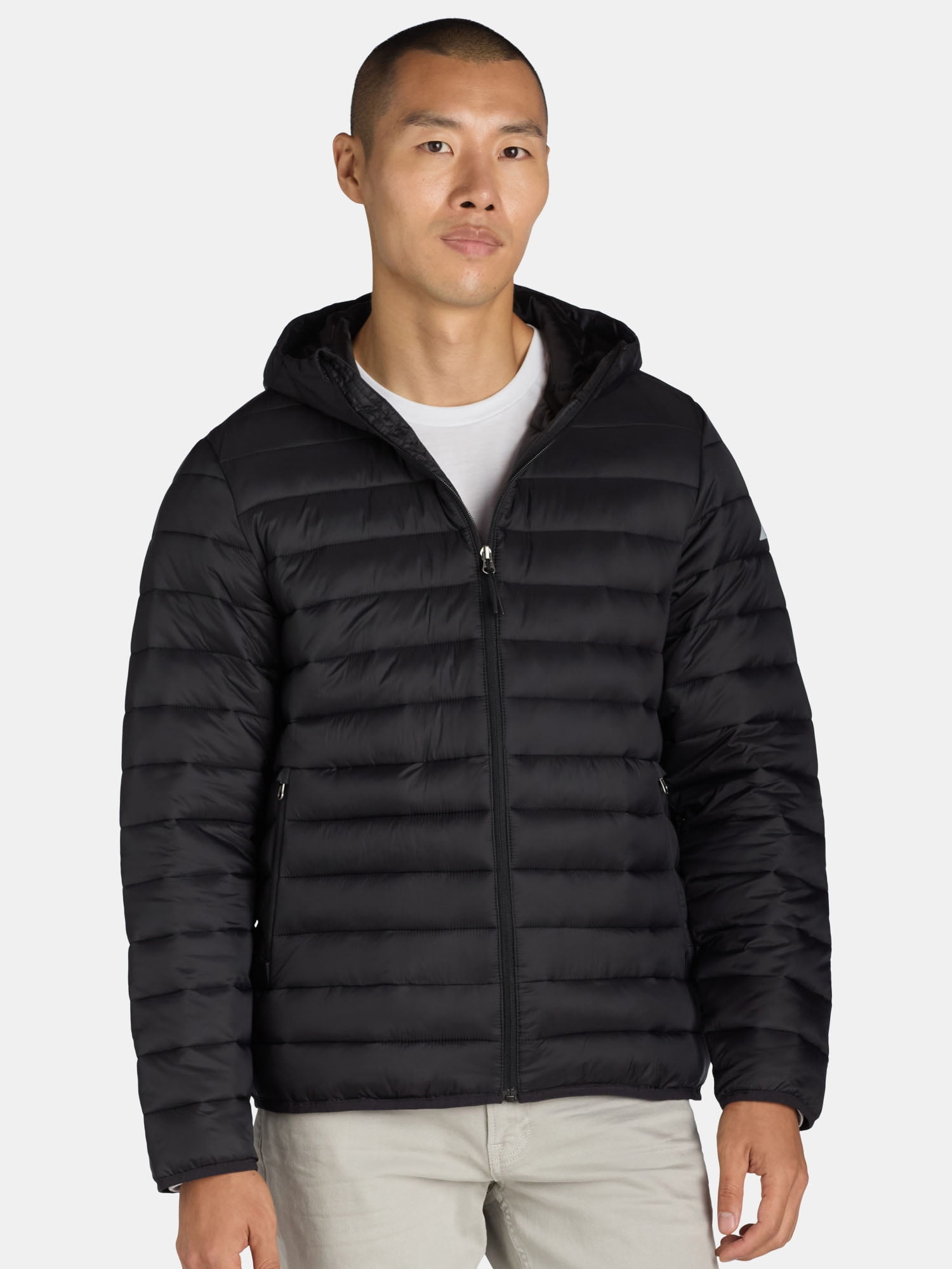 Ozark Trail Men's & Big Men’s Hooded Puffer Jacket, Sizes S-3XL Ozark Trail Men's & Big Men’s Hooded Puffer Jacket, Sizes S-3XL