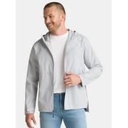 Ozark Trail Men's Rain Jacket with Hood, Sizes S-3XL