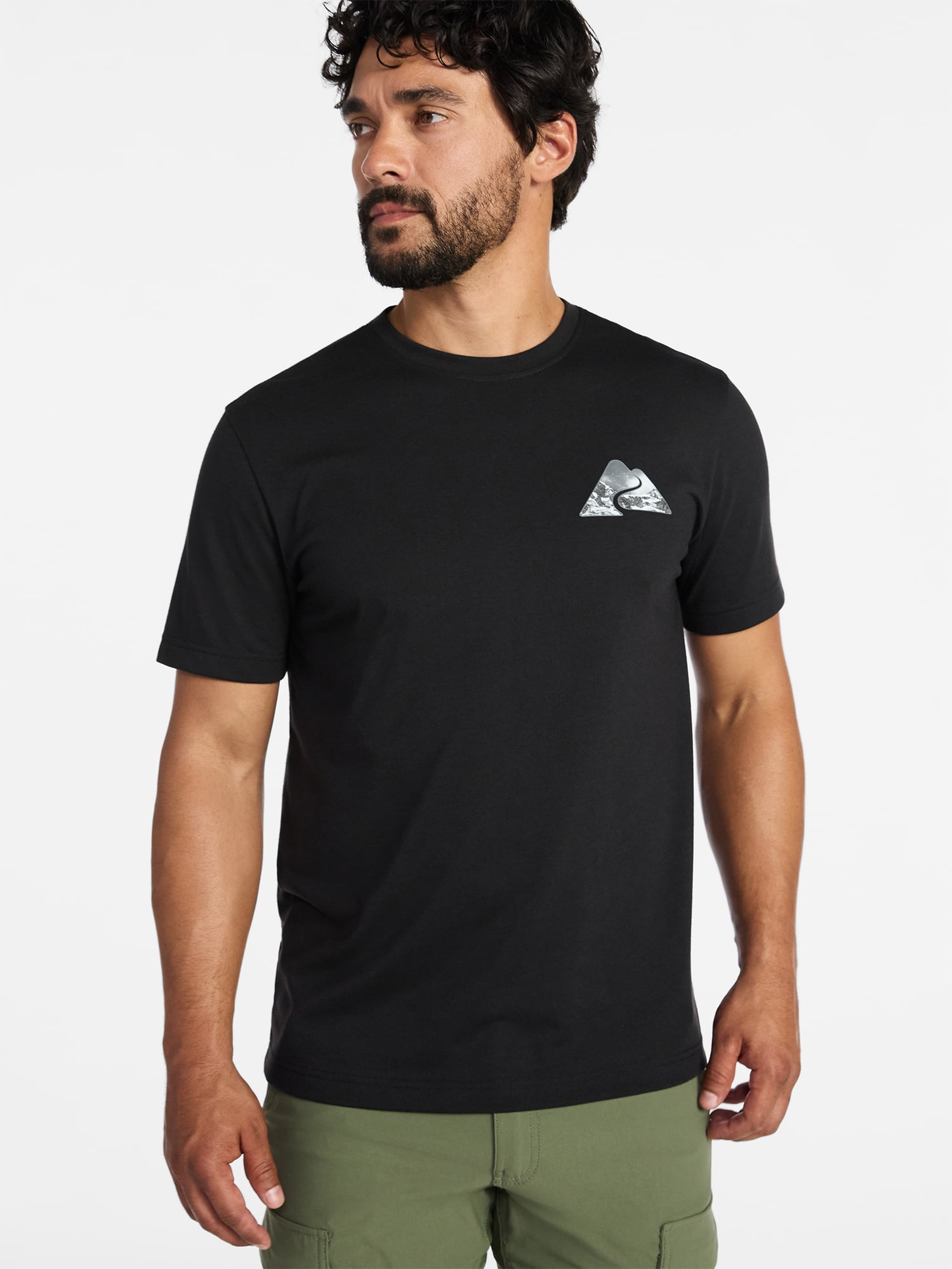 Ozark Trail Men's Active Graphic Tee with Short Sleeves, Sizes S-3XL