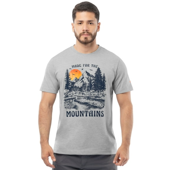 Ozark Trail Men's Active Graphic Tee with Short Sleeves, Sizes S-3XL