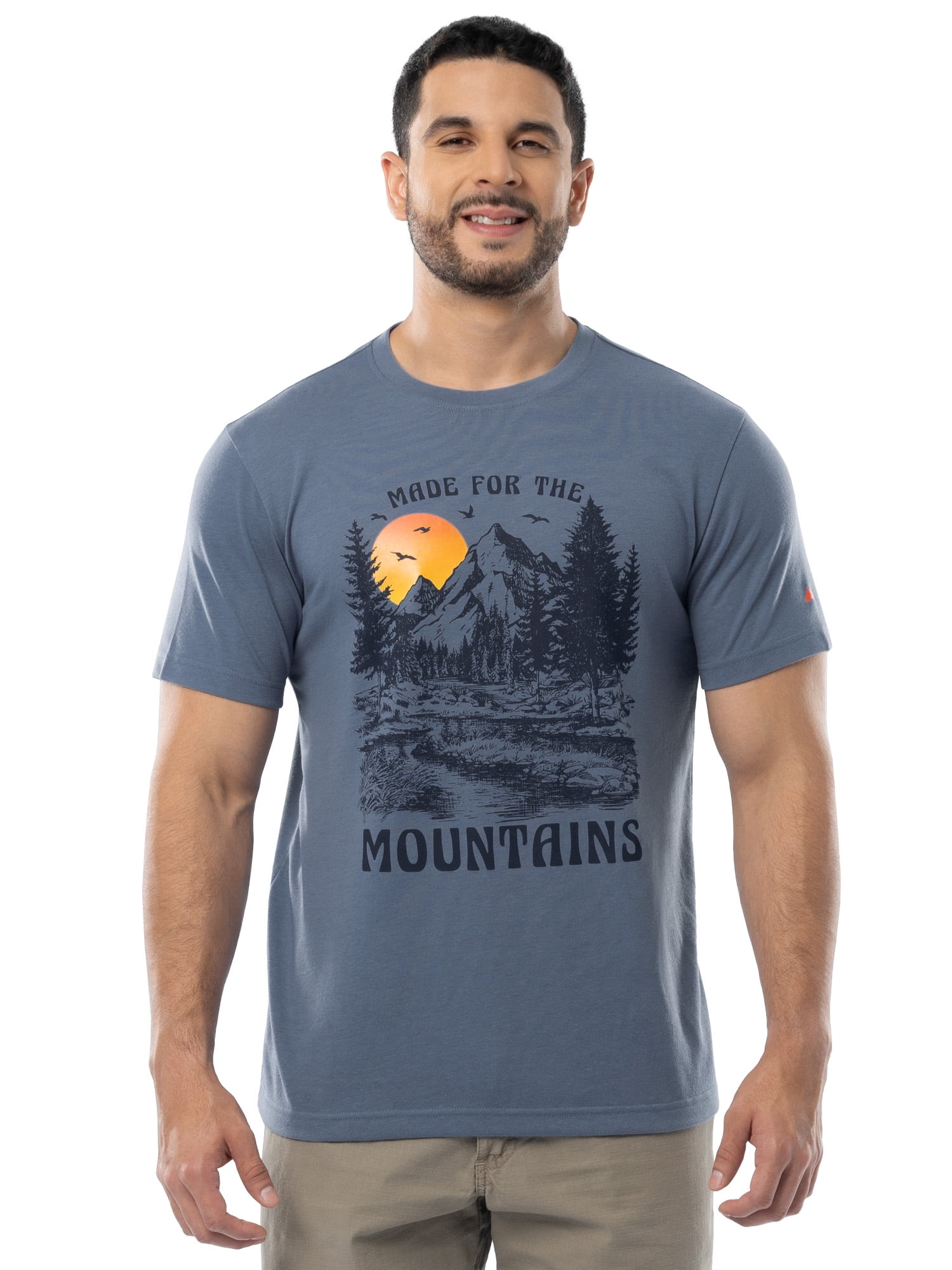 Ozark Trail Men's Active Graphic Tee with Short Sleeves, Sizes S-3XL