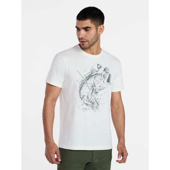 Ozark Trail Men's Active Graphic Tee with Short Sleeves, Sizes S-3XL
