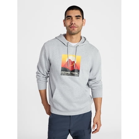Ozark Trail Men's and Big Men's Graphic Hoodie, Sizes S-3XL