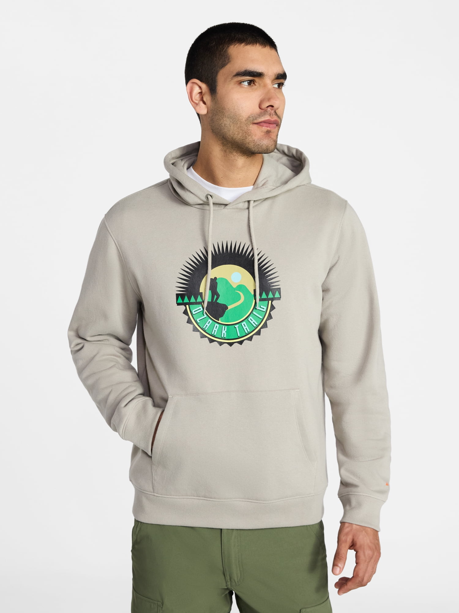 Ozark Trail Men's and Big Men's Graphic Hoodie, Sizes S-3XL