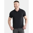 thumbnail image 1 of Ozark Trail Men's and Big Men's Merino Wool Blend Polo Shirt, Sizes S-3XL, 1 of 5