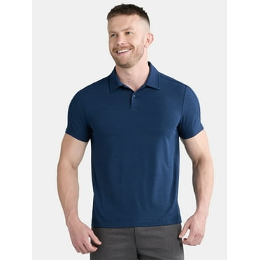 Ozark Trail Men's and Big Men's Merino Wool Blend Polo Shirt, Sizes S-3XL