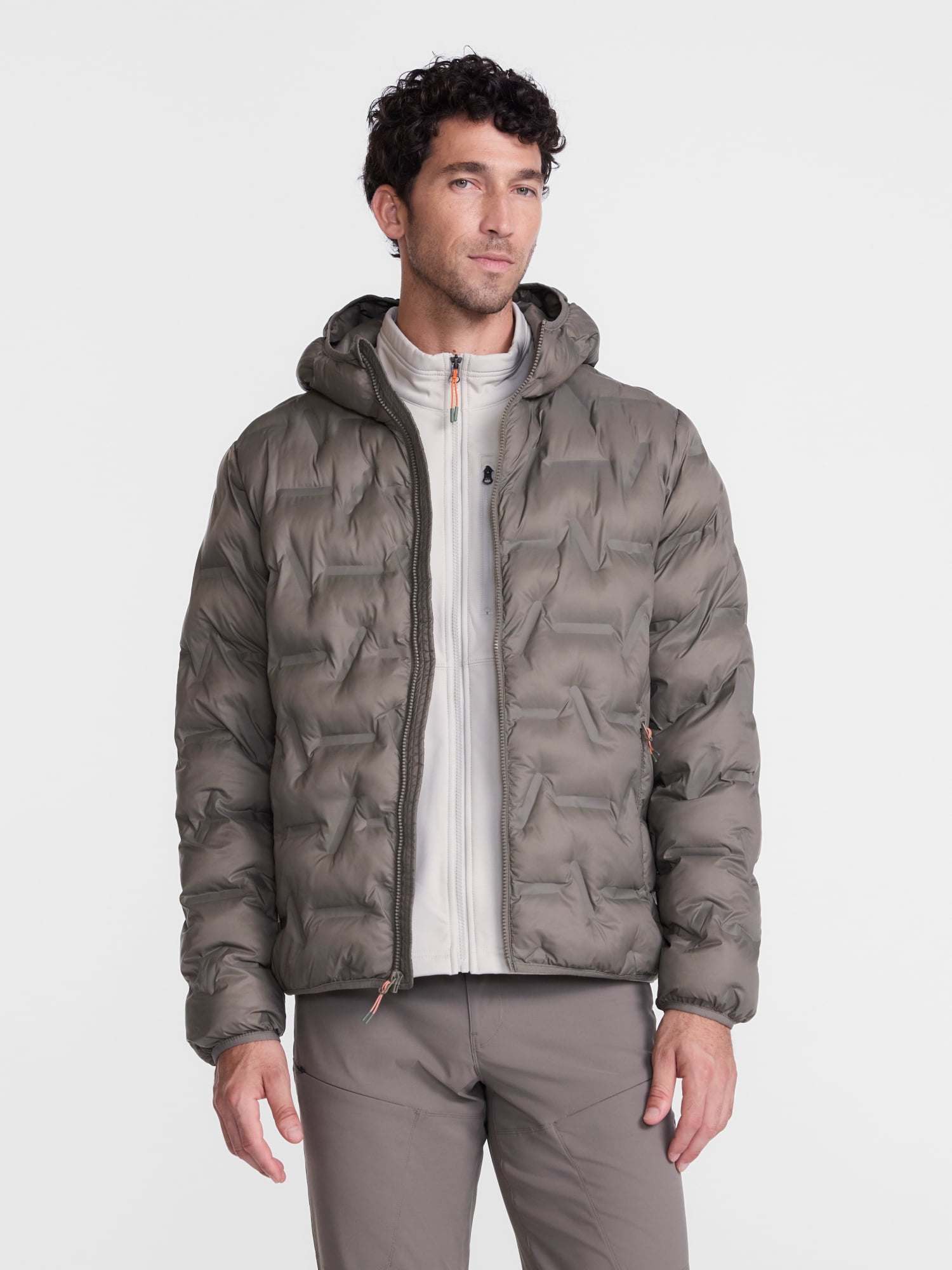 Ozark Trail Men's and Big Men's Midweight Puffer Jacket, Sizes S-3XL