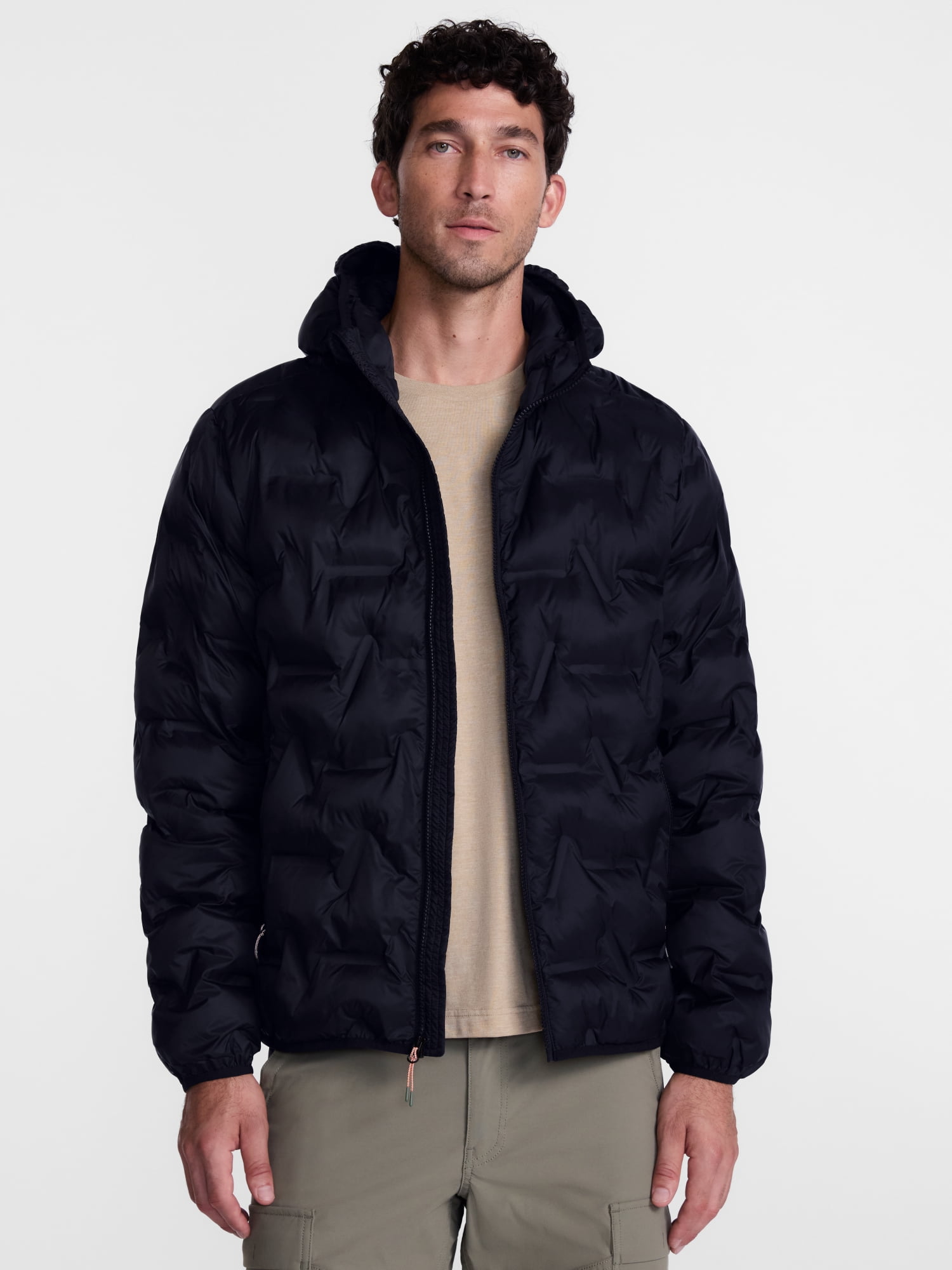 Ozark Trail Men's and Big Men's Midweight Puffer Jacket, Sizes S-3XL