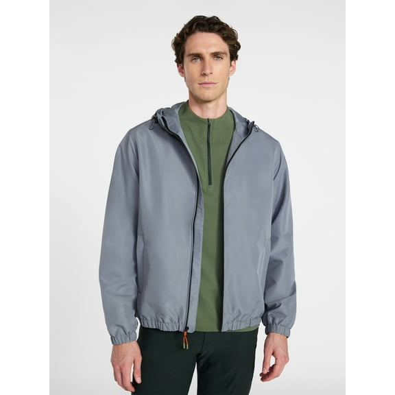 Ozark Trail Men's Windbreaker Jacket with Hood, Sizes S-3XL